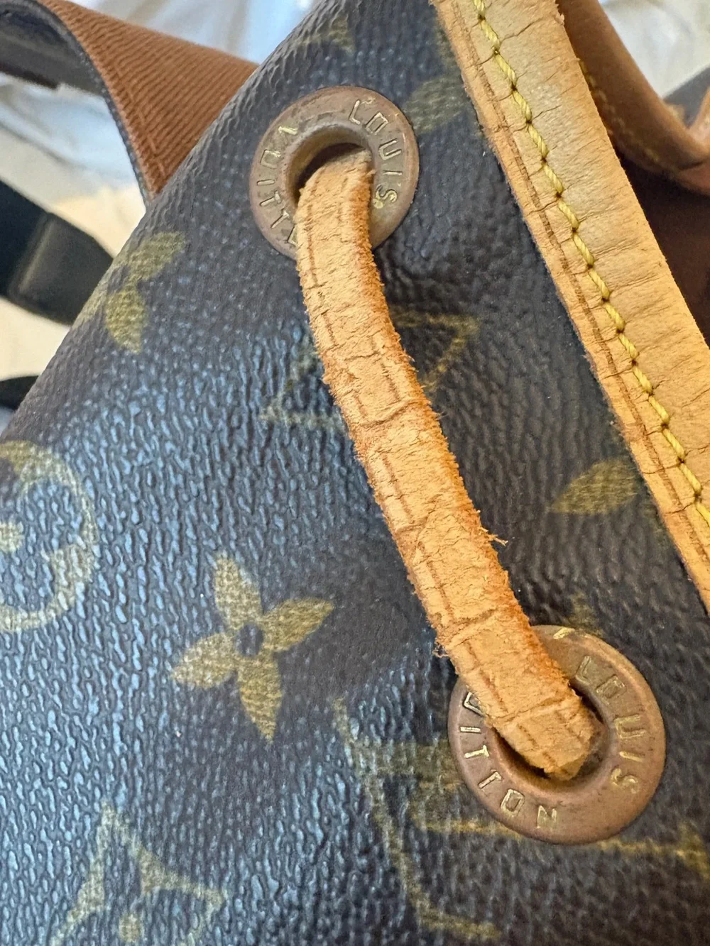 Louis Vuitton Montsouris Backpack Handbag in Brown and Tan Japan purchased